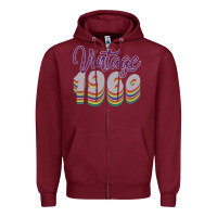 Burgundy Vintage 1960 Zipper Hoodie - Bettercallsaul