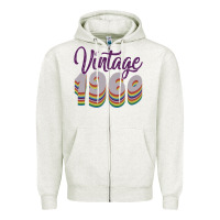 Oatmeal Heather Vintage 1960 Zipper Hoodie - Bettercallsaul