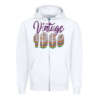 White Vintage 1960 Zipper Hoodie - Bettercallsaul
