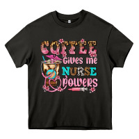 Asphalt coffee gives me nurse power Heavy Core Tee - AdoDesignShop