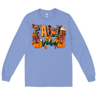 Colony Blue fall vibes Long Sleeve Tee - MaliasSmallBusiness