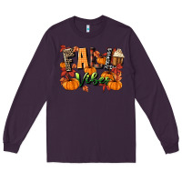 Plum fall vibes Long Sleeve Tee - MaliasSmallBusiness