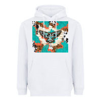 White freebird with leopard and cowhide pattern Heavyweight Hoodie - TumblerDesignByShophia
