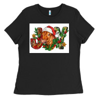 Black christmas heifer joy Ladies Tee - FaDigitalArtStudio