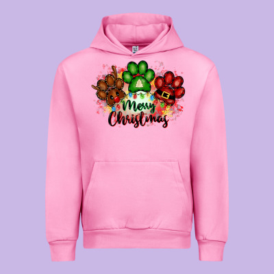 Merry Christmas Paws Urban Hoodie Designed By Fadigitalartstudio