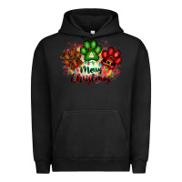 Pigment Black merry christmas paws Urban Hoodie - FaDigitalArtStudio
