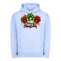 Pigment Grape Ice merry christmas paws Urban Hoodie - FaDigitalArtStudio