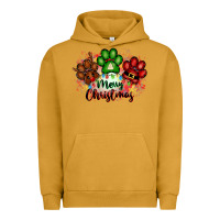 Pigment Peanut Butter merry christmas paws Urban Hoodie - FaDigitalArtStudio
