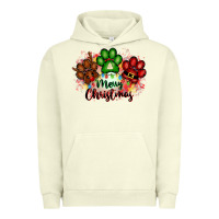 Pigment Pistachio merry christmas paws Urban Hoodie - FaDigitalArtStudio