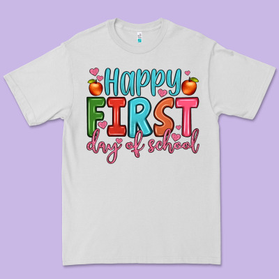 Happy First Day Of School Premium Tee Designed By Jahusdesignshop