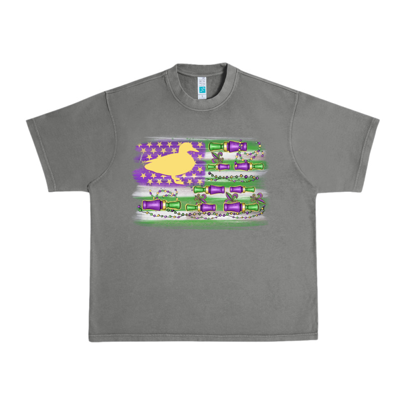 Mardi Gras Duck Call Flag Urban Heavy Tee by MaliasSmallBusiness | Teevron