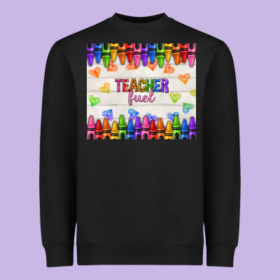 Teacher Fuel Heavyweight Sweatshirt Designed By Nancycooperartshop
