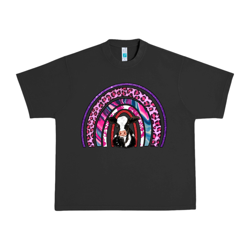 Rainbow Cow Urban Heavy Tee by AdoDesignShop | Teevron