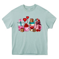 Arona valentines day roses coffee cups Heavy Core Tee - AdoDesignShop