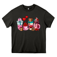 Asphalt valentines day roses coffee cups Heavy Core Tee - AdoDesignShop