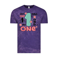 Cloud Purple one  one one one Vintage Tee - MaliasSmallBusiness