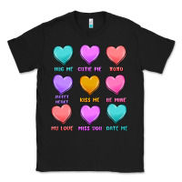 Black valentine's day candy hearts Classic Tee - MaliasSmallBusiness