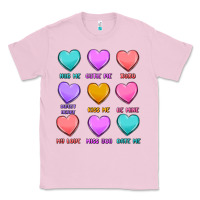 Bubblegum Pink valentine's day candy hearts Classic Tee - MaliasSmallBusiness