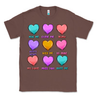 Chestnut valentine's day candy hearts Classic Tee - MaliasSmallBusiness