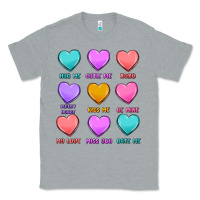 Heather Grey valentine's day candy hearts Classic Tee - MaliasSmallBusiness