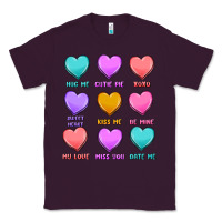 Plum valentine's day candy hearts Classic Tee - MaliasSmallBusiness