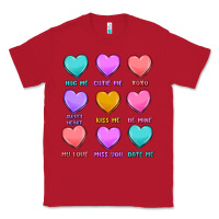 Red valentine's day candy hearts Classic Tee - MaliasSmallBusiness