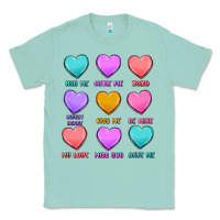 Seafoam valentine's day candy hearts Classic Tee - MaliasSmallBusiness