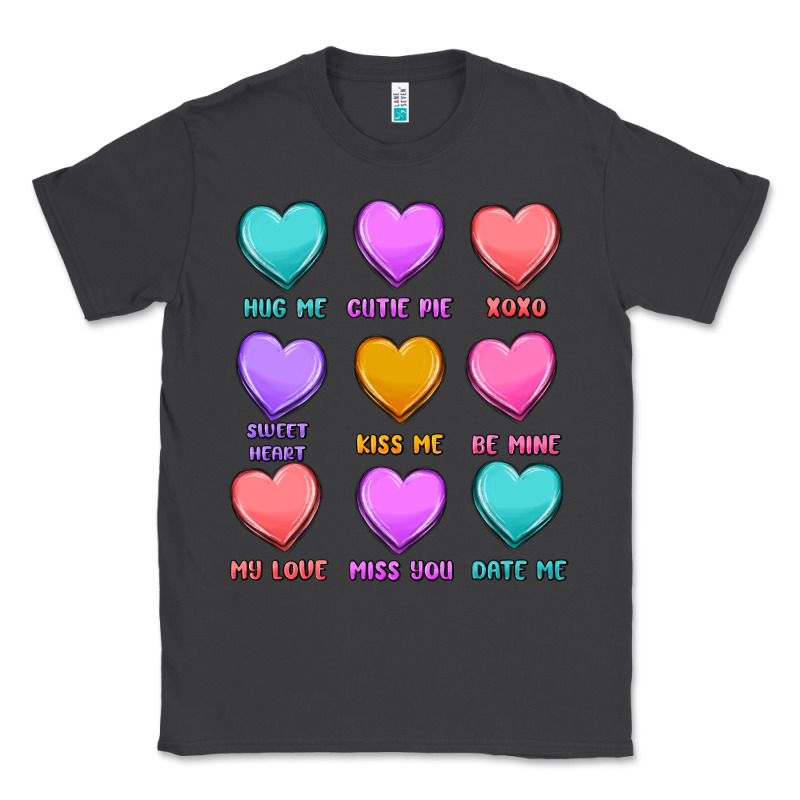 Valentine's Day Candy Hearts Classic Tee by MaliasSmallBusiness | Teevron