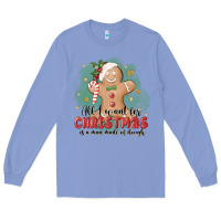 Colony Blue Christmas dough Long Sleeve Tee - MaliasSmallBusiness