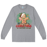 Heather Grey Christmas dough Long Sleeve Tee - MaliasSmallBusiness