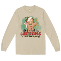 Mushroom Christmas dough Long Sleeve Tee - MaliasSmallBusiness