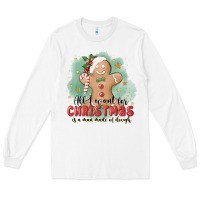 White Christmas dough Long Sleeve Tee - MaliasSmallBusiness