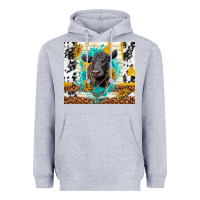Heather Grey black angus Heavyweight Hoodie - TumblerDesignByShophia
