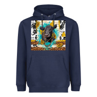 Navy black angus Heavyweight Hoodie - TumblerDesignByShophia