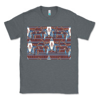 Charcoal Heather Bull Skull Pattern Classic Tee - CowhideDigitalArt