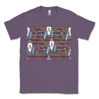 Lavender Bull Skull Pattern Classic Tee - CowhideDigitalArt