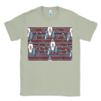 Matcha Bull Skull Pattern Classic Tee - CowhideDigitalArt