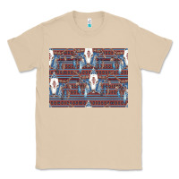Mushroom Bull Skull Pattern Classic Tee - CowhideDigitalArt