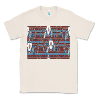 Natural Bull Skull Pattern Classic Tee - CowhideDigitalArt