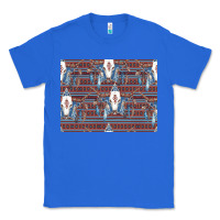 True Royal Bull Skull Pattern Classic Tee - CowhideDigitalArt