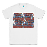 White Bull Skull Pattern Classic Tee - CowhideDigitalArt