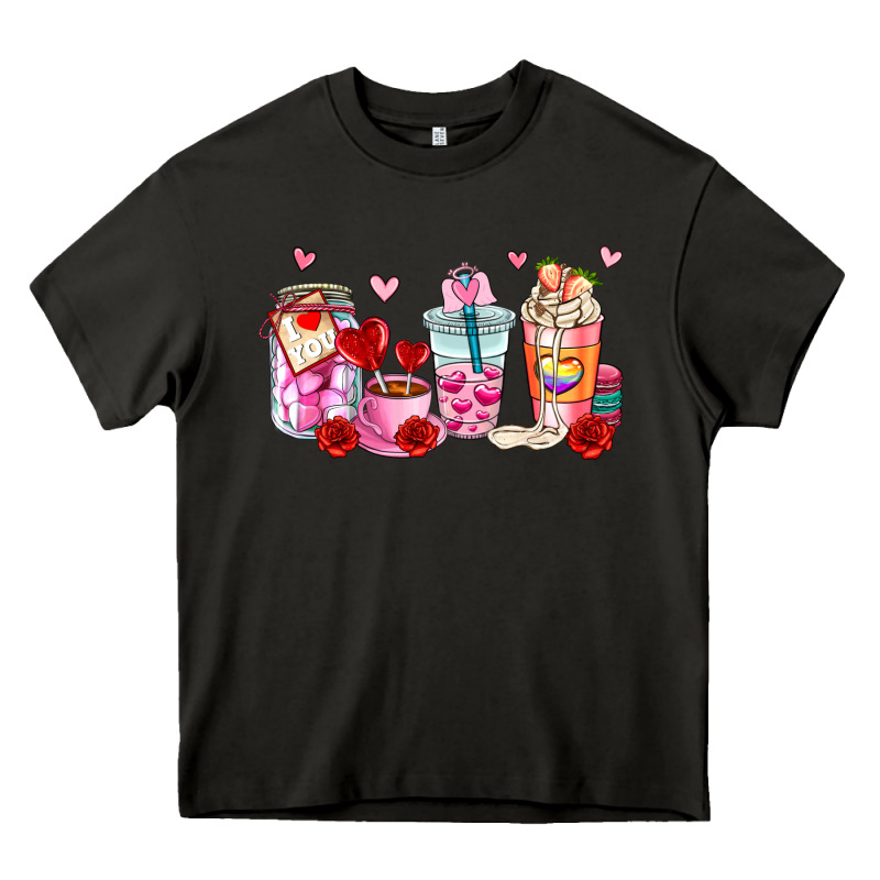 Valentines Day Coffee Cup Heavy Core Tee by AdoDesignShop | Teevron