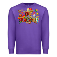 Purple cinco de mayo pe teacher Premium Sweatshirt - CowGirlArtShop