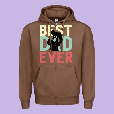 Best Dad Ever Zipper Hoodie Designed By Bettercallsaul