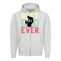 Dove Grey Best Dad Ever Zipper Hoodie - Bettercallsaul