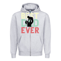 Heather Grey Best Dad Ever Zipper Hoodie - Bettercallsaul