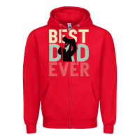 Red Best Dad Ever Zipper Hoodie - Bettercallsaul
