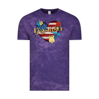 Cloud Purple 911 dispatcher Vintage Tee - MaliasSmallBusiness