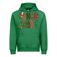 Emerald Lunch Lady Christmas Urban Hoodie - BundleAndBundleShop