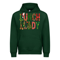 Forest Green Lunch Lady Christmas Urban Hoodie - BundleAndBundleShop